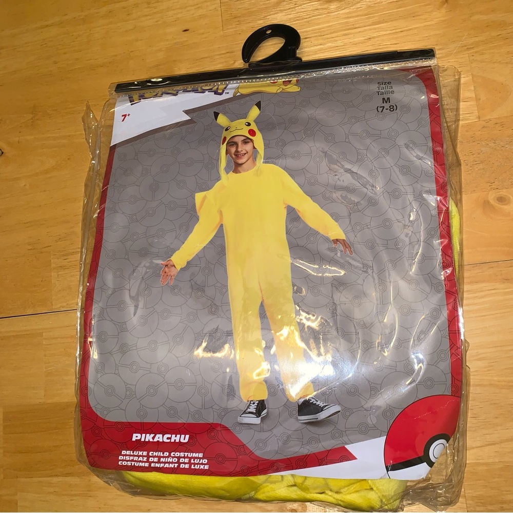 Pokémon pikachu deluxe kids Halloween costume one piece cosplay